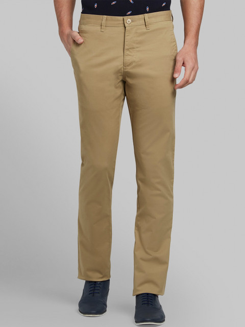 

Parx Men Beige Tapered Fit Trousers