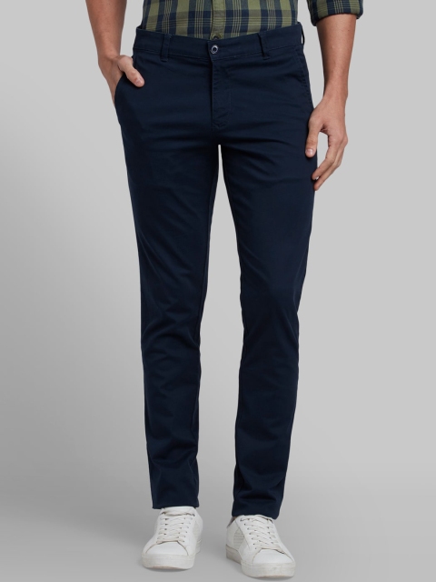 

Parx Men Blue Tapered Fit Trousers