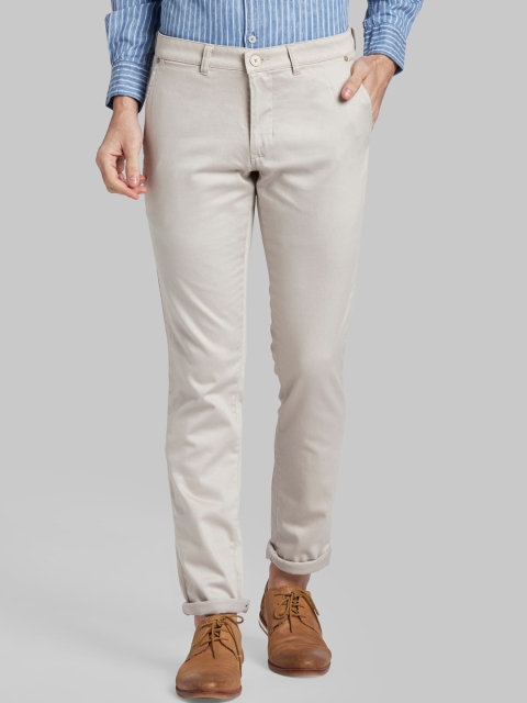 

Parx Men Beige Tapered Fit Trousers
