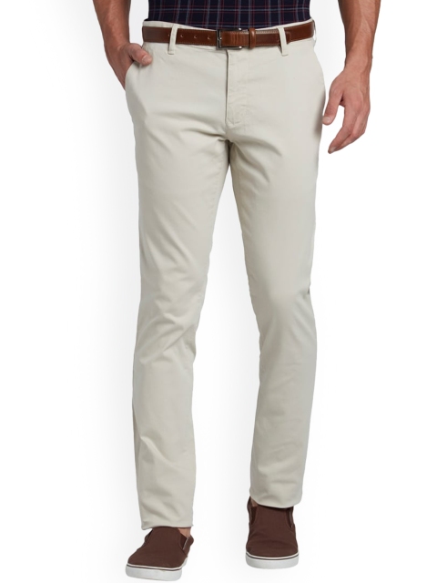 

Parx Men Beige Tapered Fit Trousers