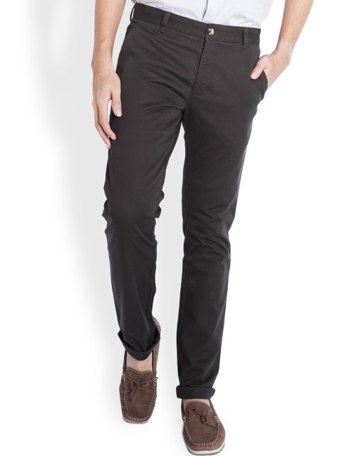 

Parx Men Brown Tapered Fit Trousers