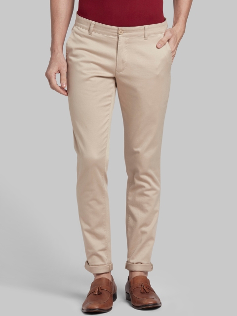 

Parx Men Beige Tapered Fit Trousers