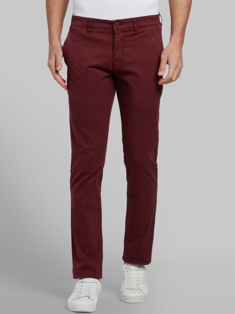 

Parx Men Red Tapered Fit Trousers