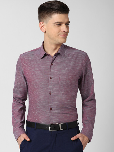 

Peter England Men Maroon Slim Fit Opaque Formal Shirt