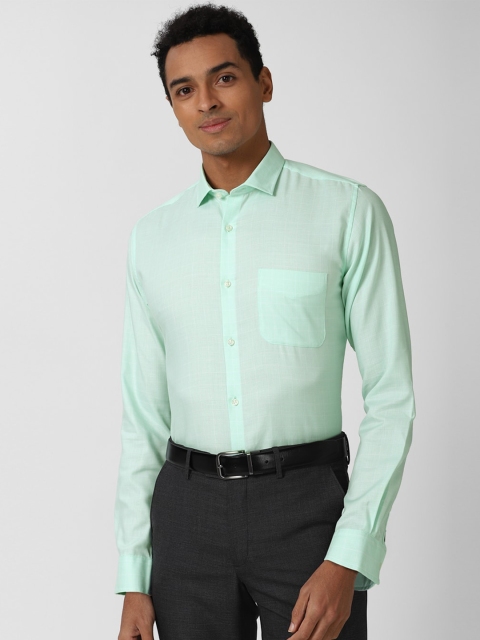 

Peter England Men Green Opaque Formal Shirt