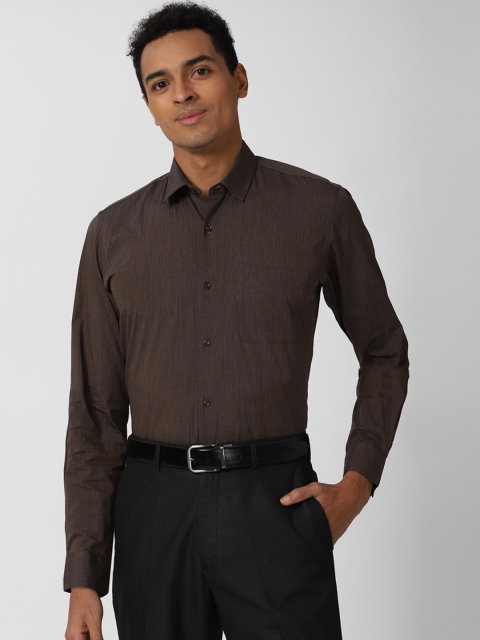 

Peter England Men Brown Slim Fit Opaque Formal Shirt