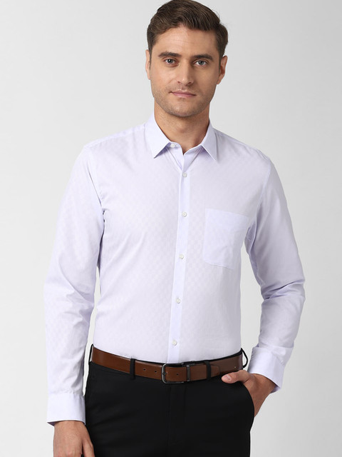 

Peter England Men Lavender Slim Fit Opaque Formal Shirt