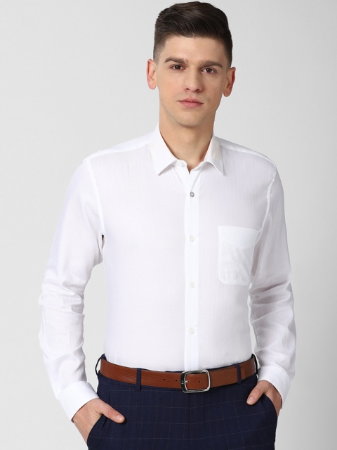 

Peter England Men White Opaque Formal Shirt