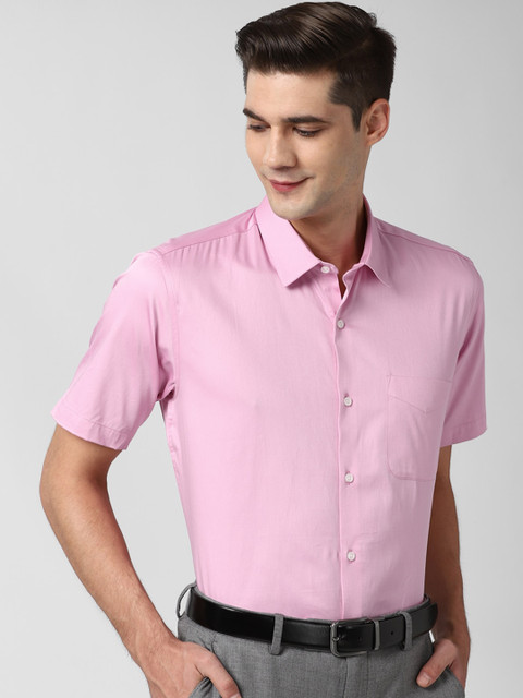 

Peter England Men Pink Opaque Formal Shirt