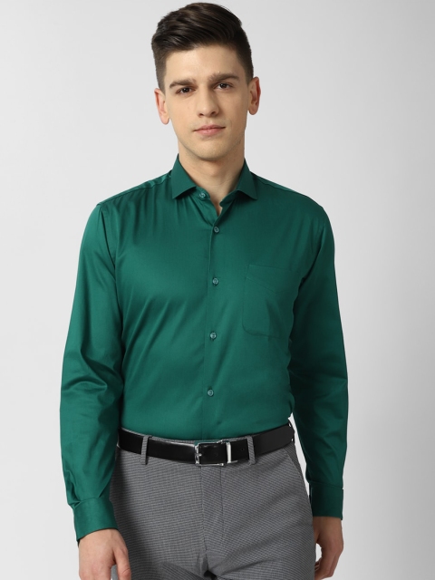 

Peter England Men Green Opaque Formal Shirt