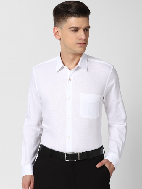 

Peter England Men White Opaque Formal Shirt