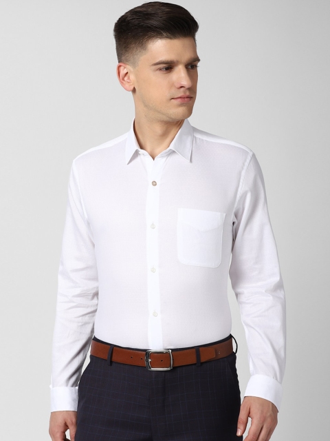 

Peter England Men White Opaque Formal Shirt