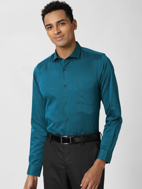 

Peter England Men Green Slim Fit Opaque Formal Shirt