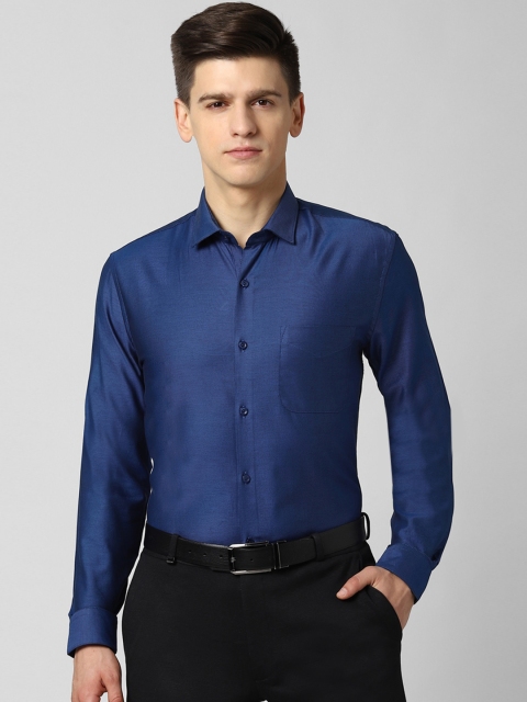 

Peter England Elite Men Blue Slim Fit Opaque Formal Shirt