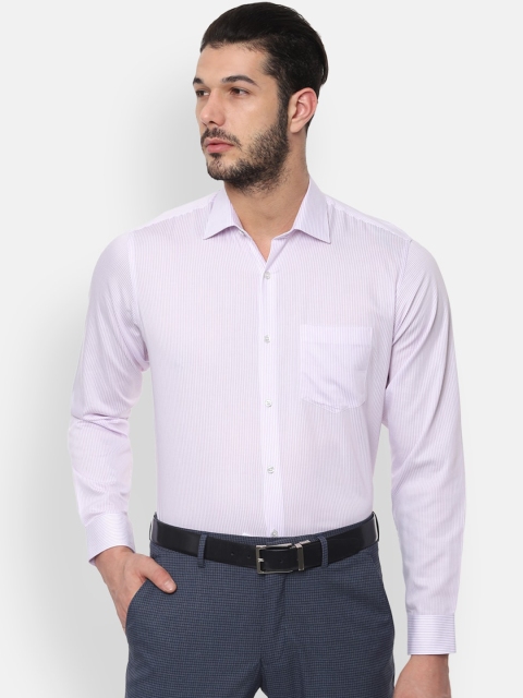 

Van Heusen Men Purple Striped Formal Shirt