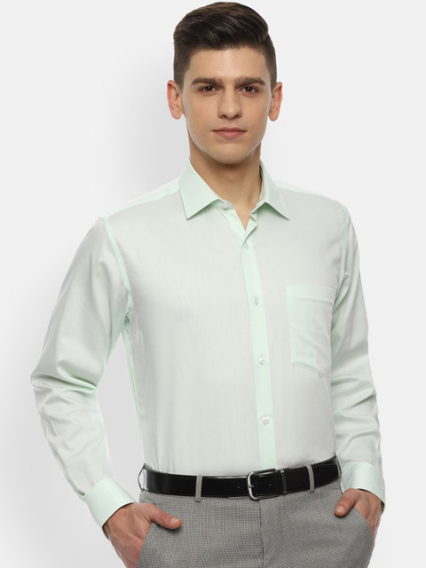 

Van Heusen Men Green Opaque Formal Shirt