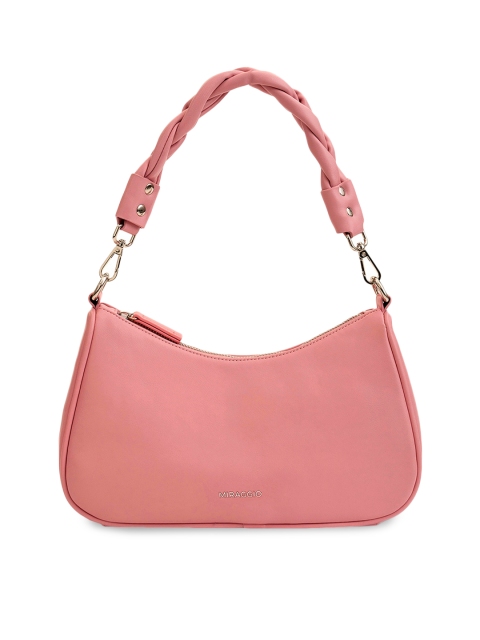 

MIRAGGIO Pink Structured Hobo Bag