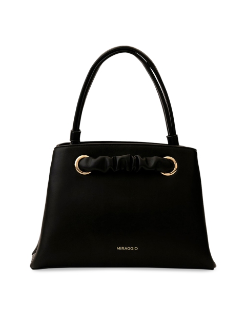 

MIRAGGIO Black Structured Satchel