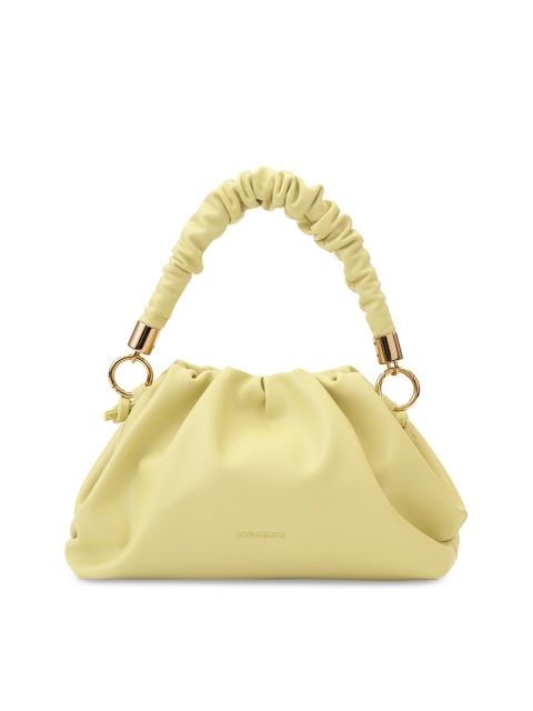 

MIRAGGIO Yellow Ruched Shoulder Bag