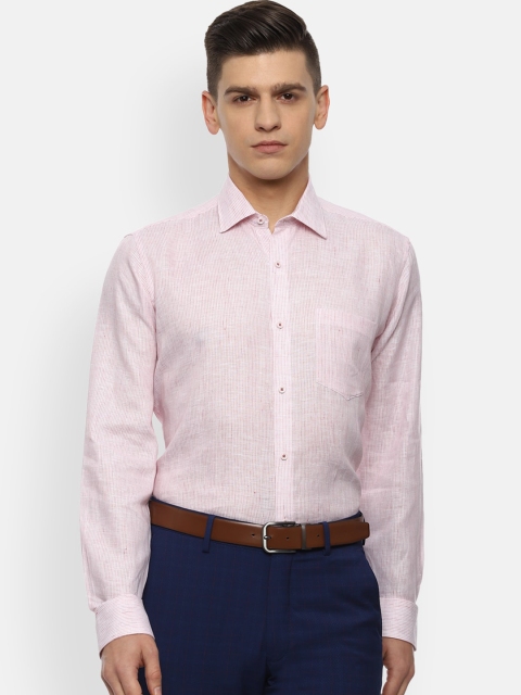 

Van Heusen Men Pink Opaque Formal Shirt