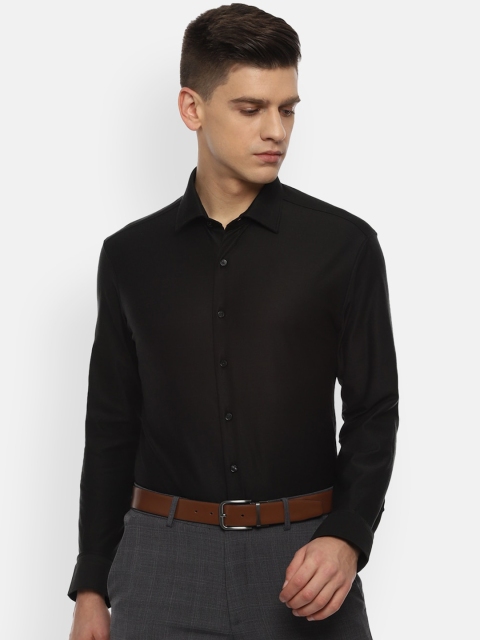 

Van Heusen Men Black Slim Fit Opaque Formal Shirt