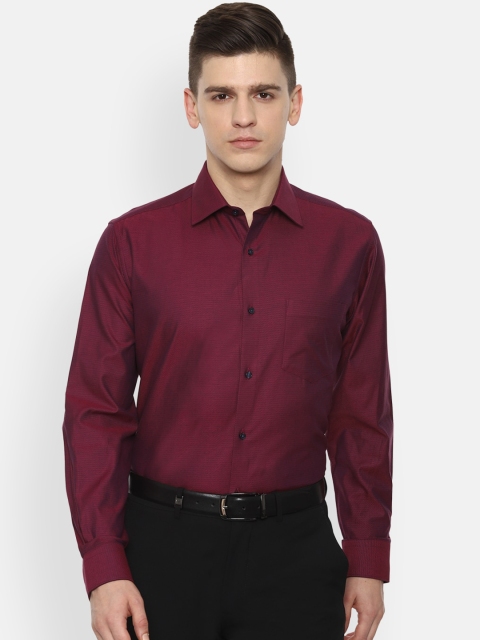 

Van Heusen Men Maroon Opaque Formal Shirt