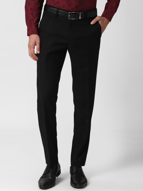 

Peter England Elite Men Black Slim Fit Formal Trousers
