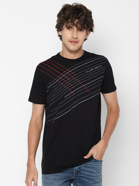 

Allen Solly Men Black Printed T-shirt