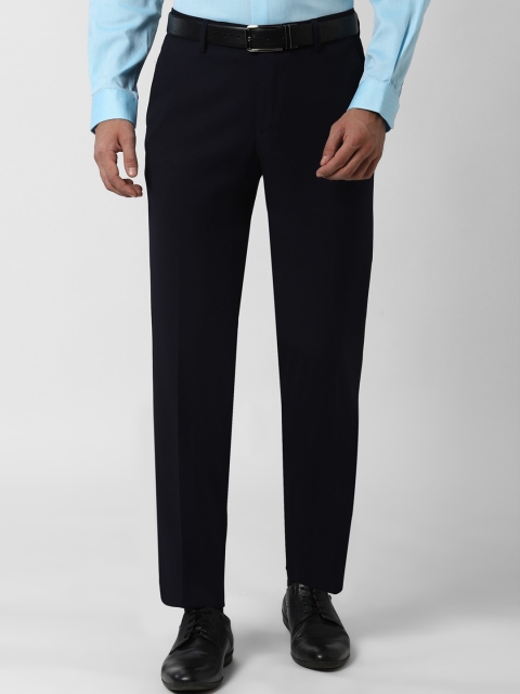 

Peter England Elite Men Black Slim Fit Formal Trousers