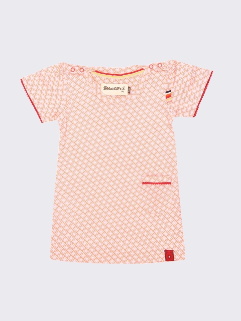

SMUGGLERZ INC. Girl Pink Cotton Rompers