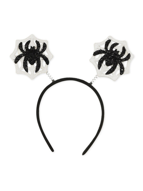 

Toniq Kids Girls Black & White Halloween Spider Hairband
