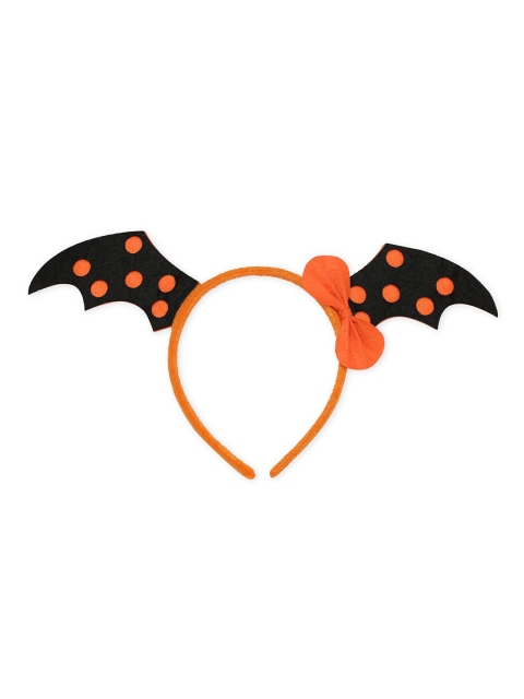 

Toniq Kids Girls Orange & Black Scary Bat Hairband
