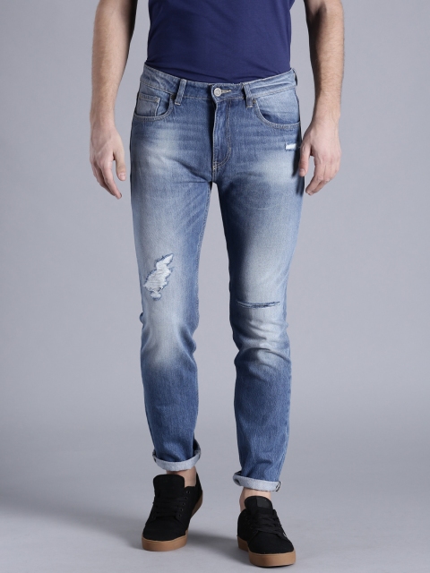 

Kook N Keech Men Blue Regular Fit Mid-Rise Mildly Distressed Jeans