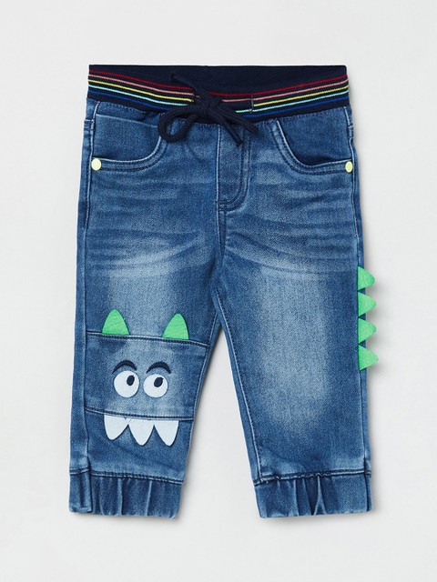

max Boys Blue Low Distress Heavy Fade Jeans