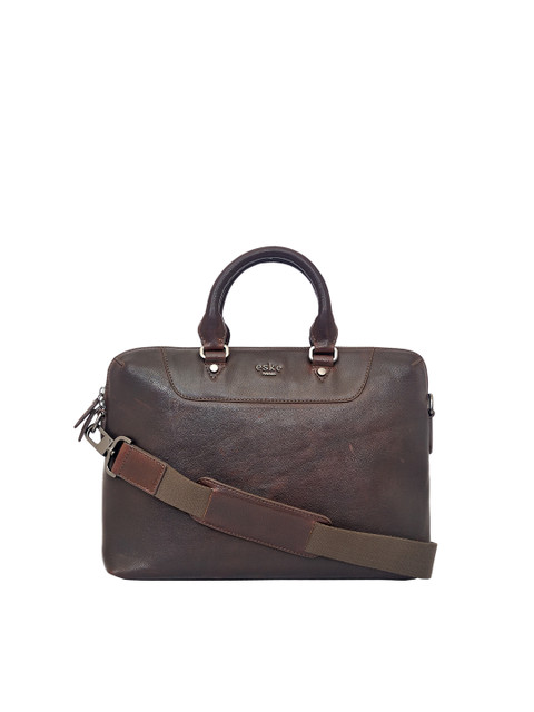 

Eske Men Brown Leather Laptop Bag