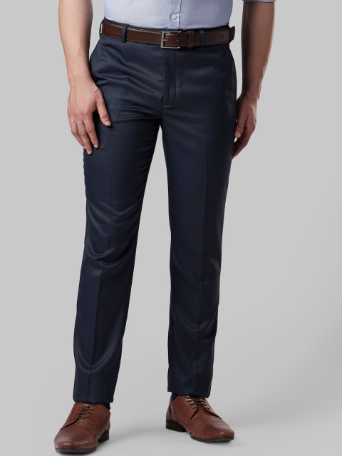 

Next Look Men Blue Slim Fit Formal Trousers