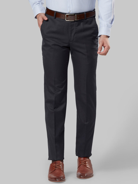 

Next Look Men Blue Slim Fit Formal Trousers