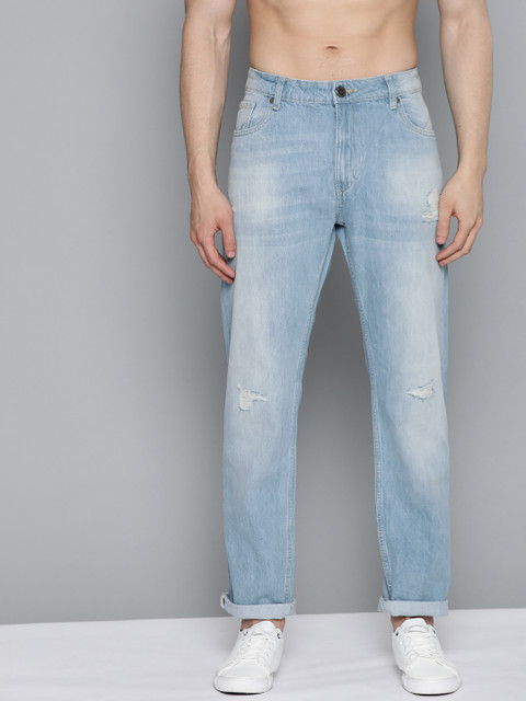 

Kook N Keech Men Blue Pure Cotton Mid-Rise Mildly Distressed Jeans