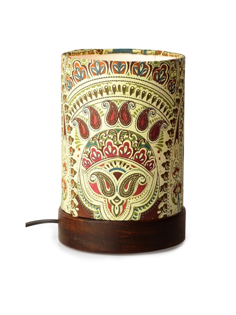 

ExclusiveLane Brown & Cream-Coloured Sheesham Wood Lamp