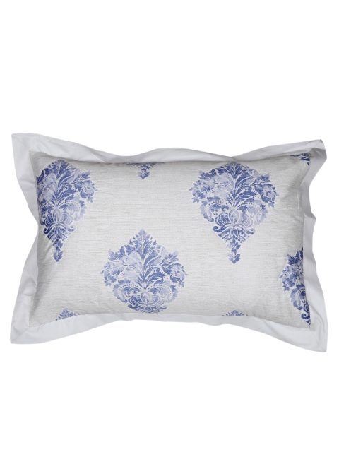 

MASPAR Grey & Blue Printed 20" x 30" Rectangular Pillow Sham