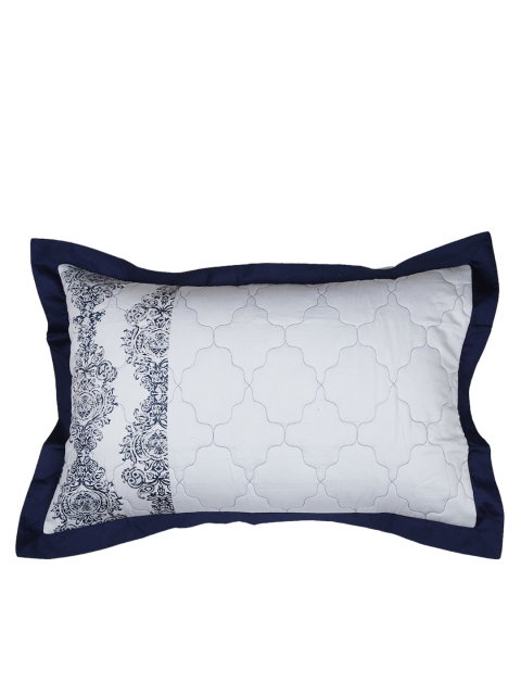 

MASPAR White & Navy Printed 20'' x 30'' Rectangular Pillow Sham