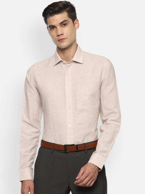 

Van Heusen Men Beige Opaque Formal Shirt