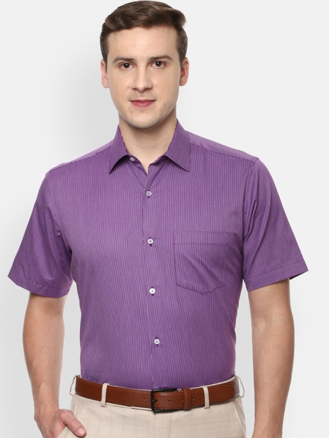 

Van Heusen Men Purple Opaque Checked Formal Shirt