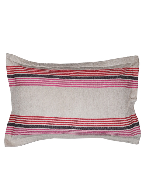 

MASPAR Grey & Pink Striped 20" x 30" Rectangular Pillow Cover