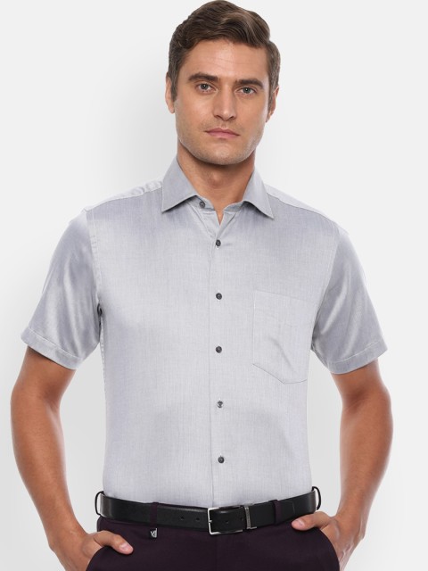 

Van Heusen Men Grey Opaque Formal Shirt