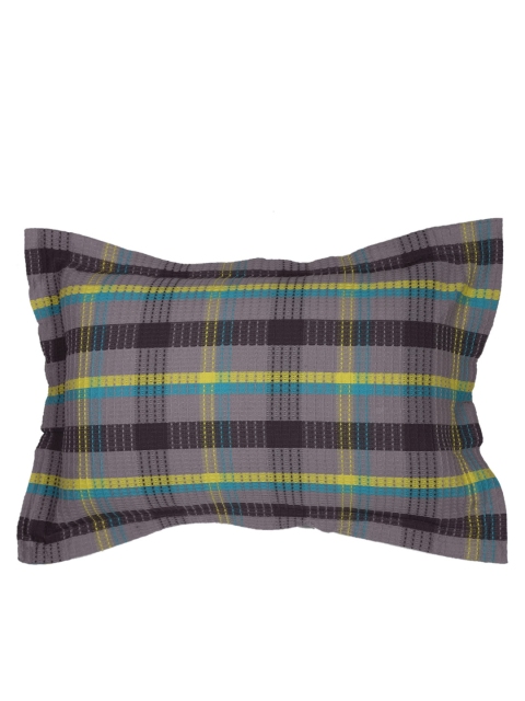 

MASPAR Grey Checked 20'' x 30'' Rectangular Pillow Sham