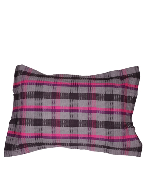 

MASPAR Grey Checked 20'' x 30'' Rectangular Pillow Sham