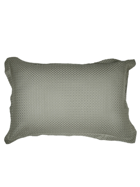 

MASPAR Grey Embroidered 20" x 30" Rectangular Pillow Sham