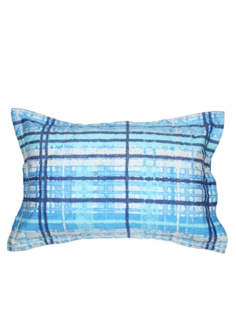 

MASPAR Blue Checked 20'' x 30'' Rectangular Pillow Cover