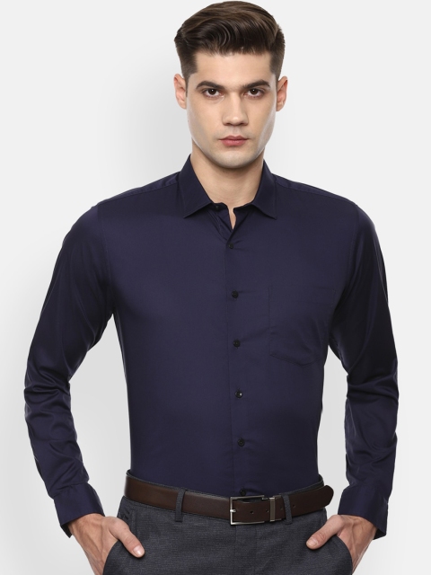 

Van Heusen Men Navy Blue Slim Fit Opaque Formal Shirt